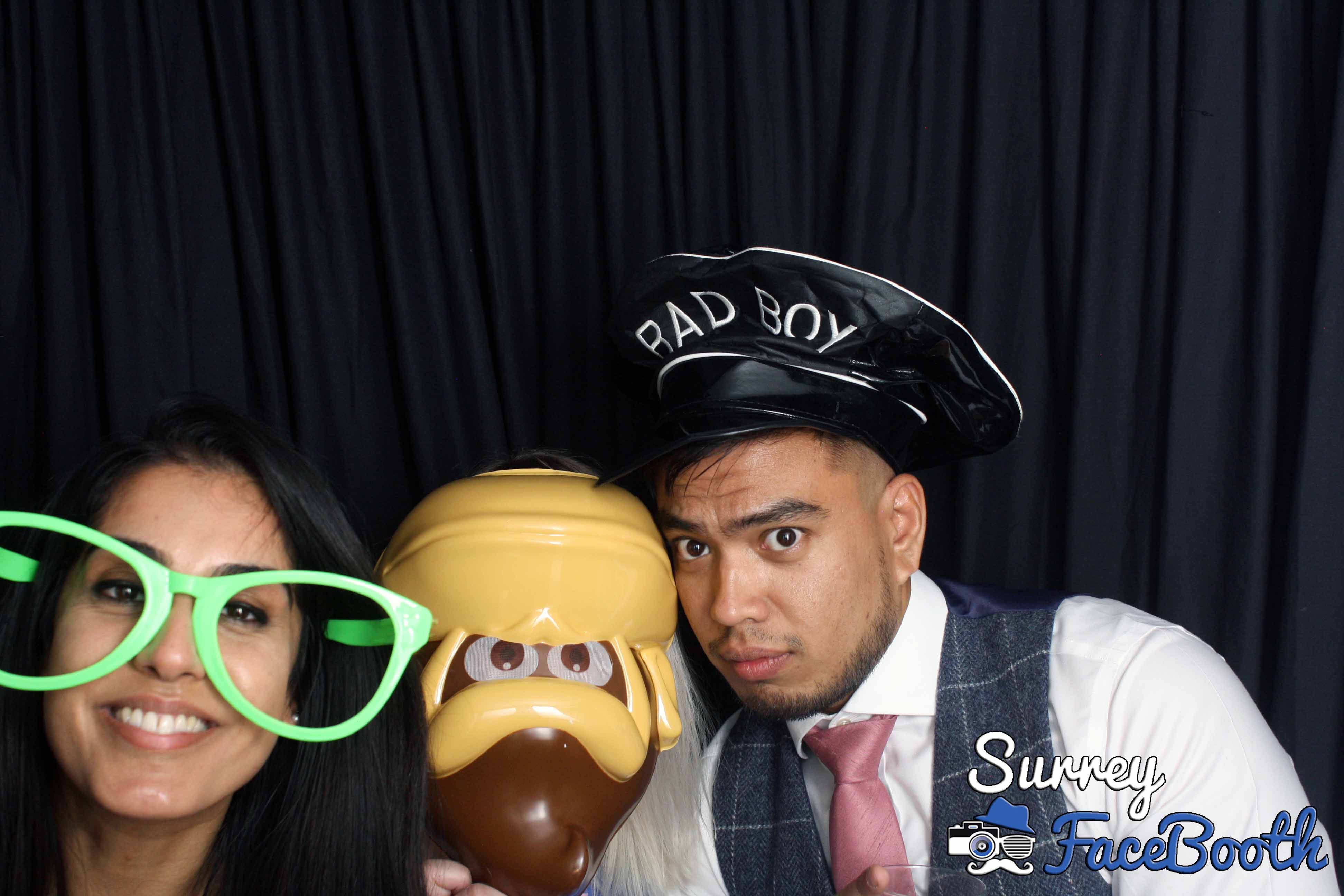 Lisa and Nish's Wedding | View more photos from the event at galleries.surreyfacebooth.co.uk/u/Surrey-FaceBooth/Lisa-and-Nishs-Wedding